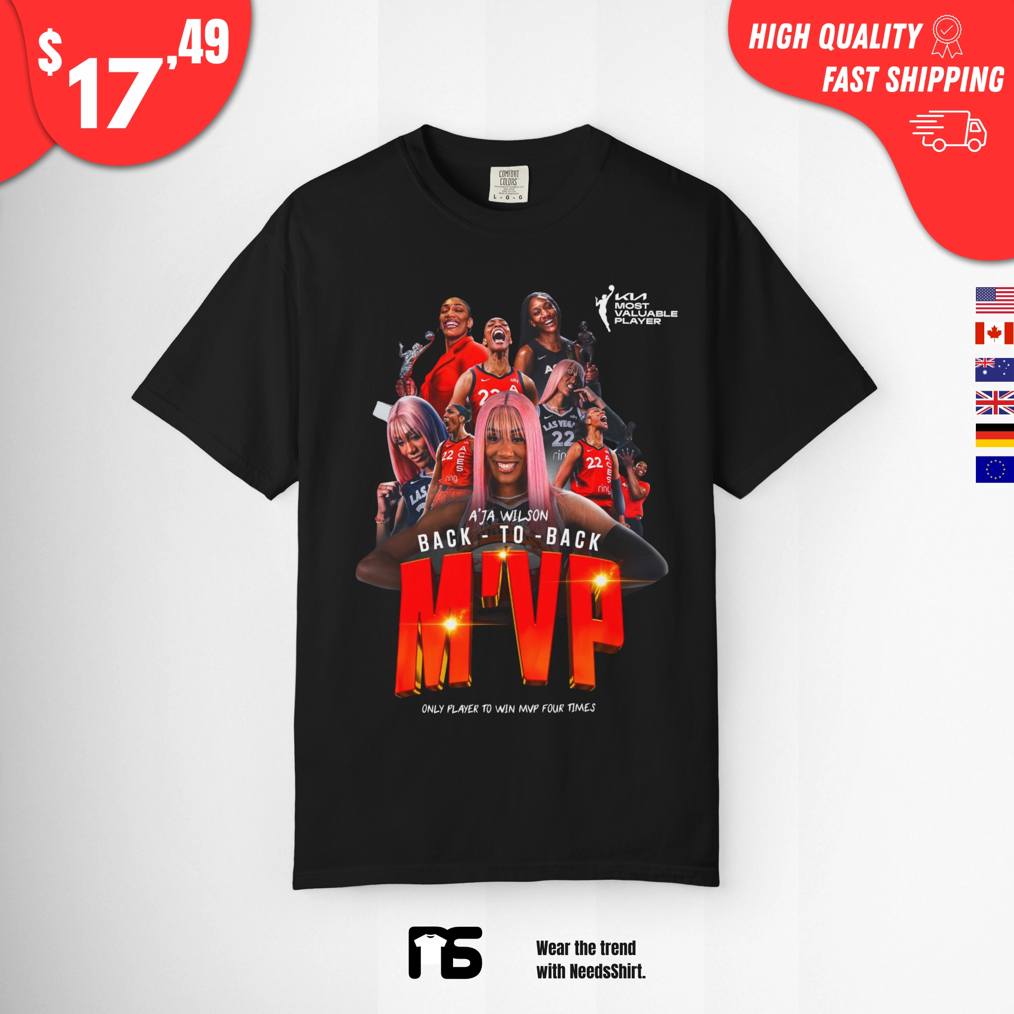 A’ja Wilson MVP Shirt