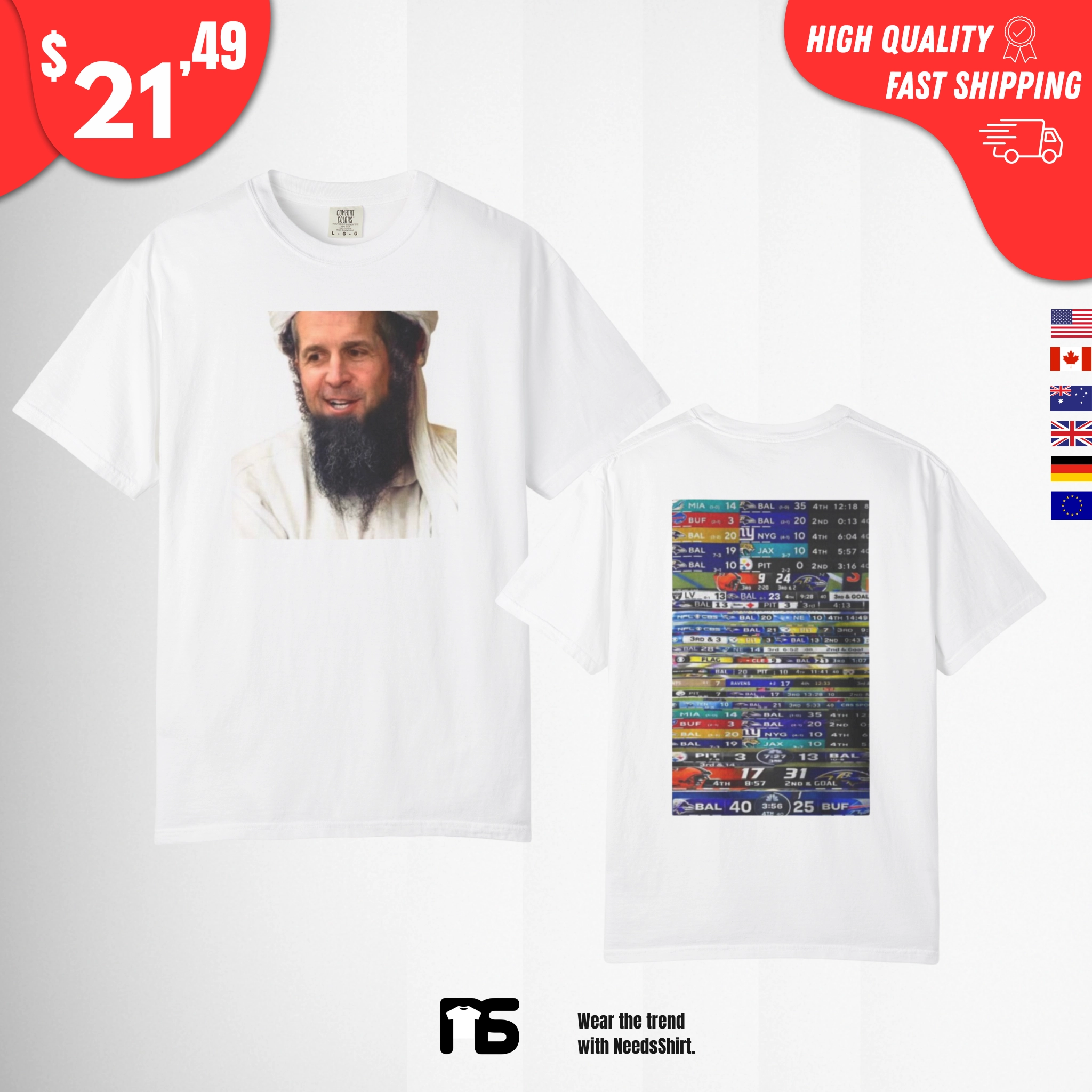 Bin Laden Ravens Tailgaters Shirt
