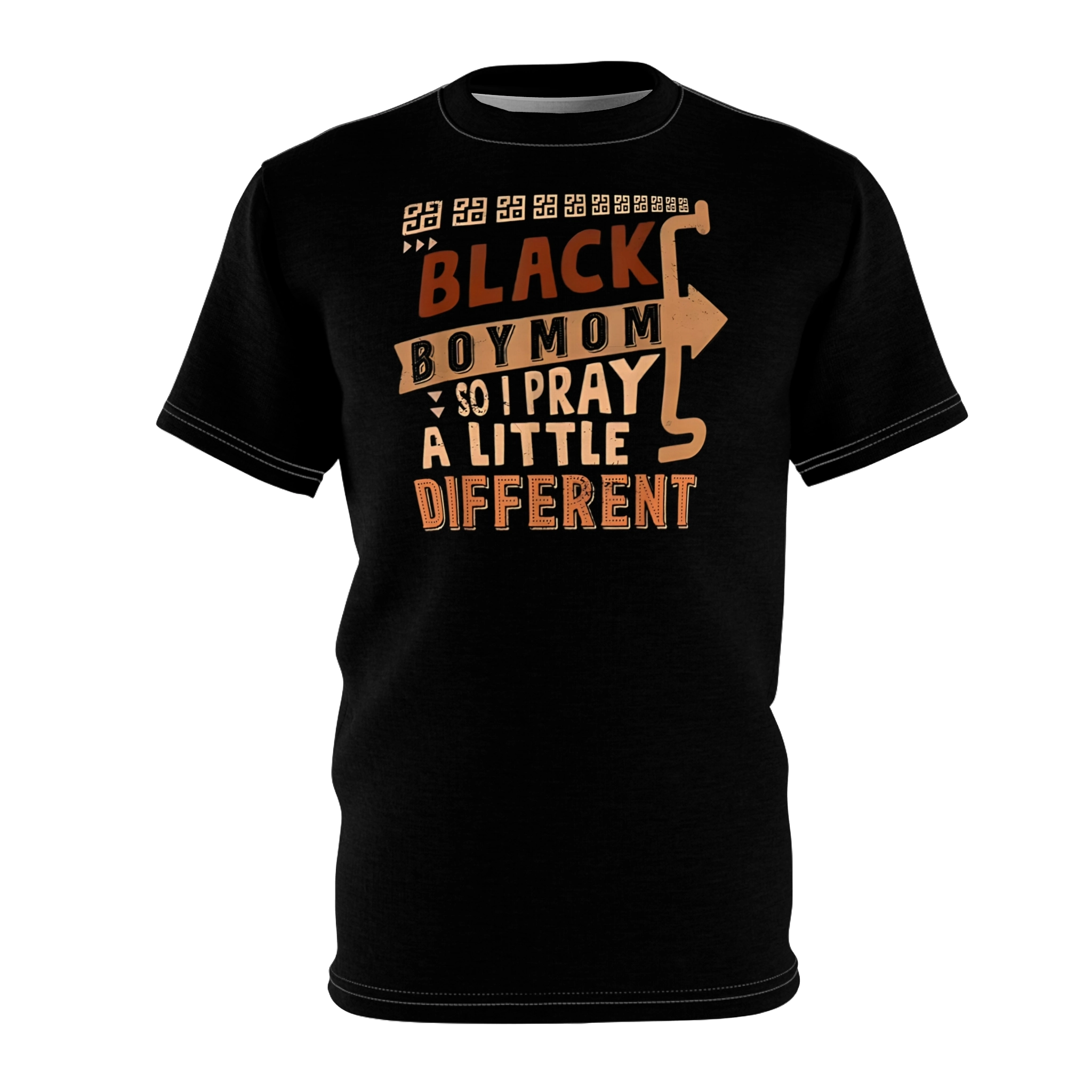 Black Boy Mom So I Pray A Little Different Shirt
