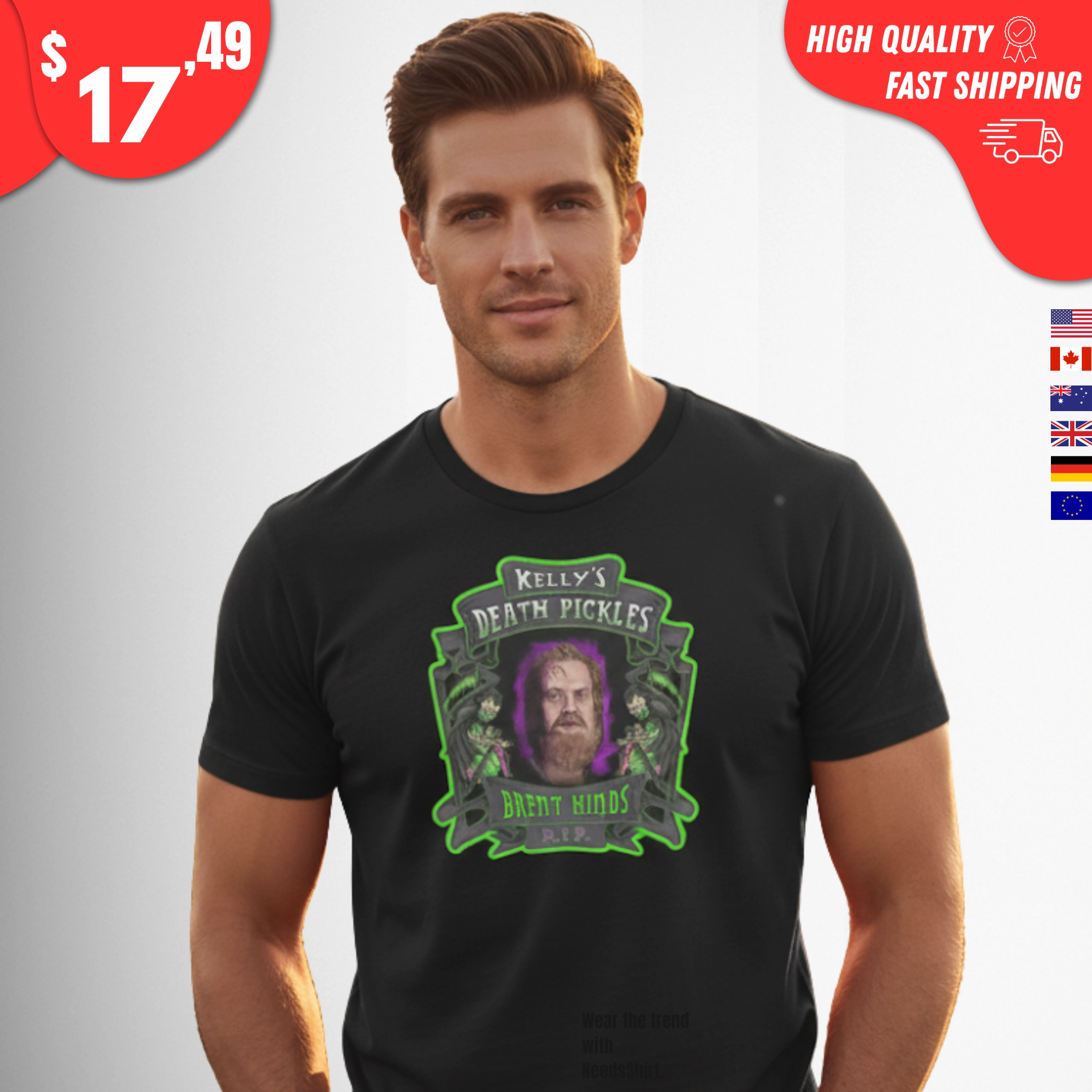 Brent Hinds In Memory Kelly’s Death Pickles Shirt