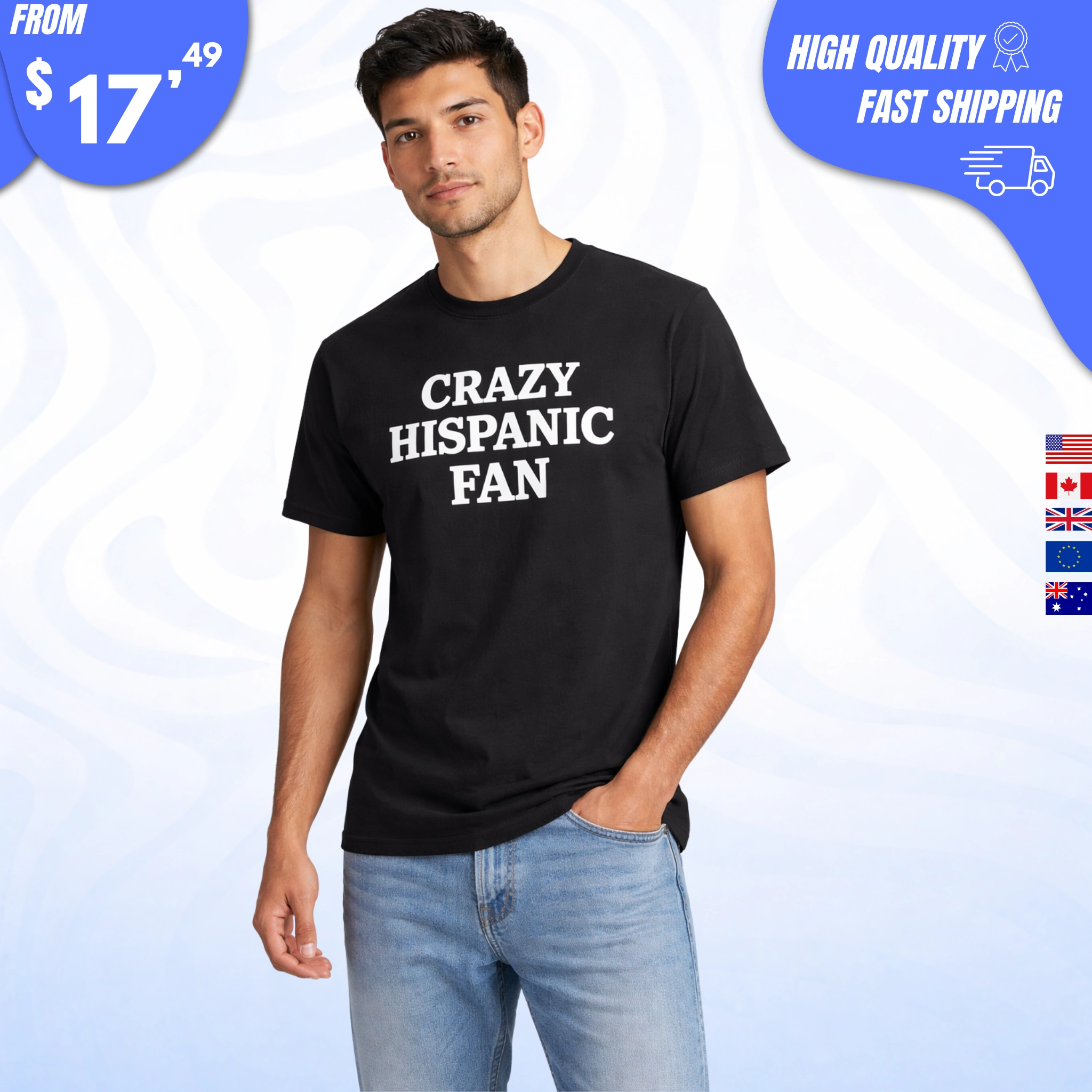 Crazy Hispanic Fan Shirt
