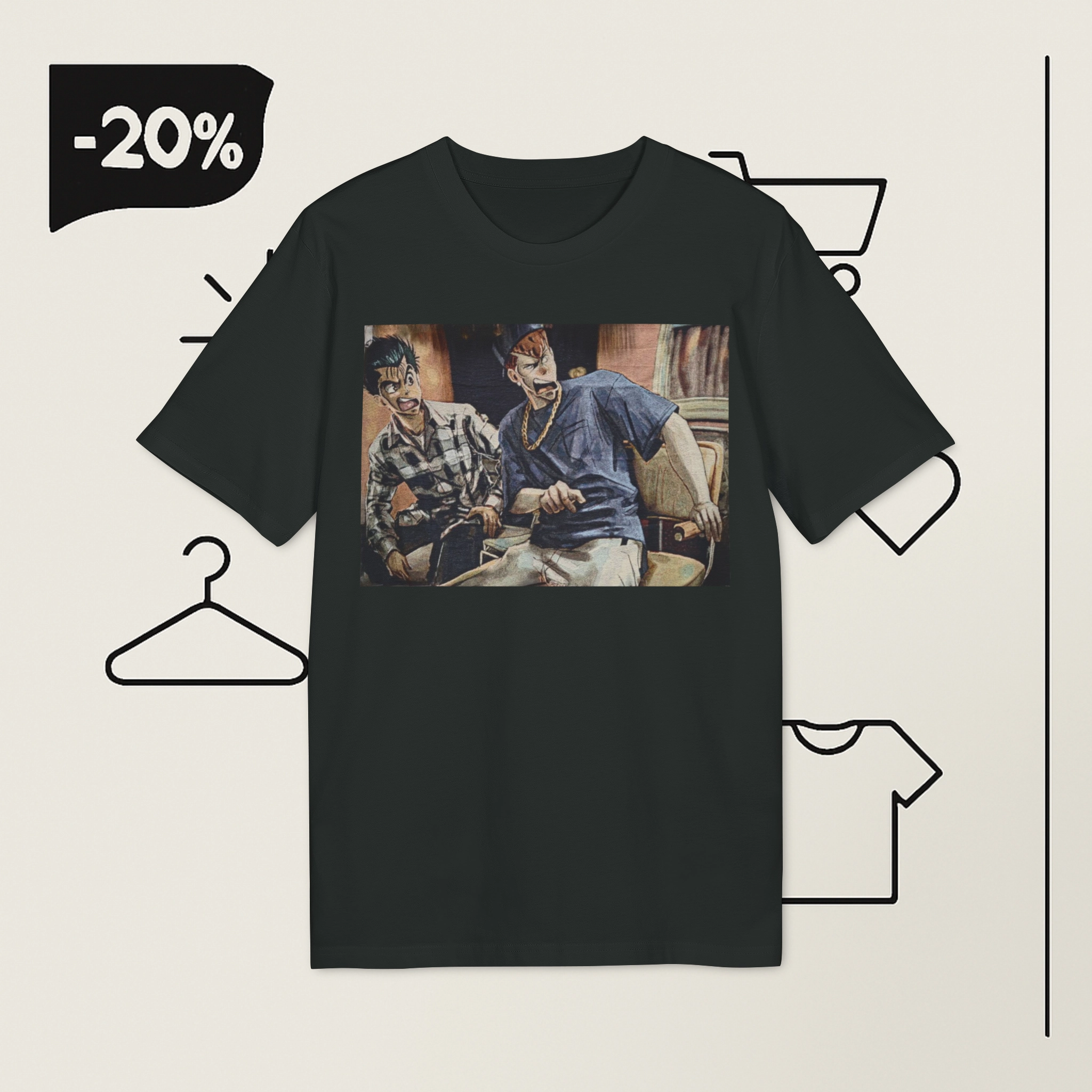 Daaamn Urameshi Yusuke and Kazuma Kuwabara Shirt