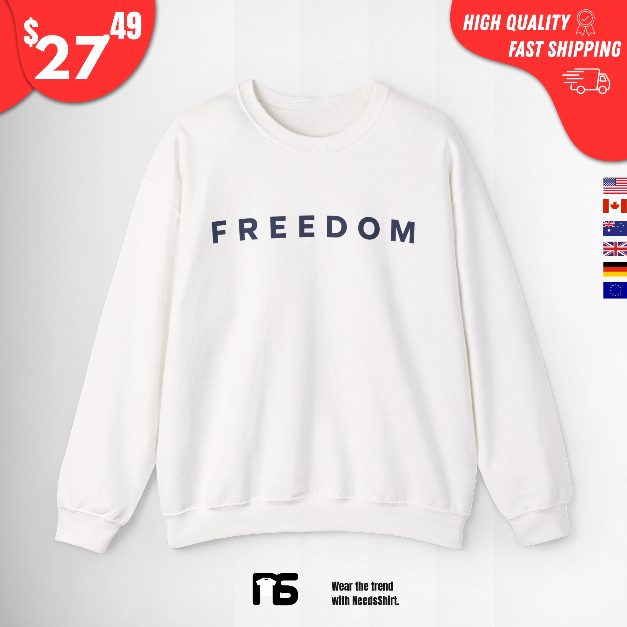 Freedom Charlie kirk Sweatshirt