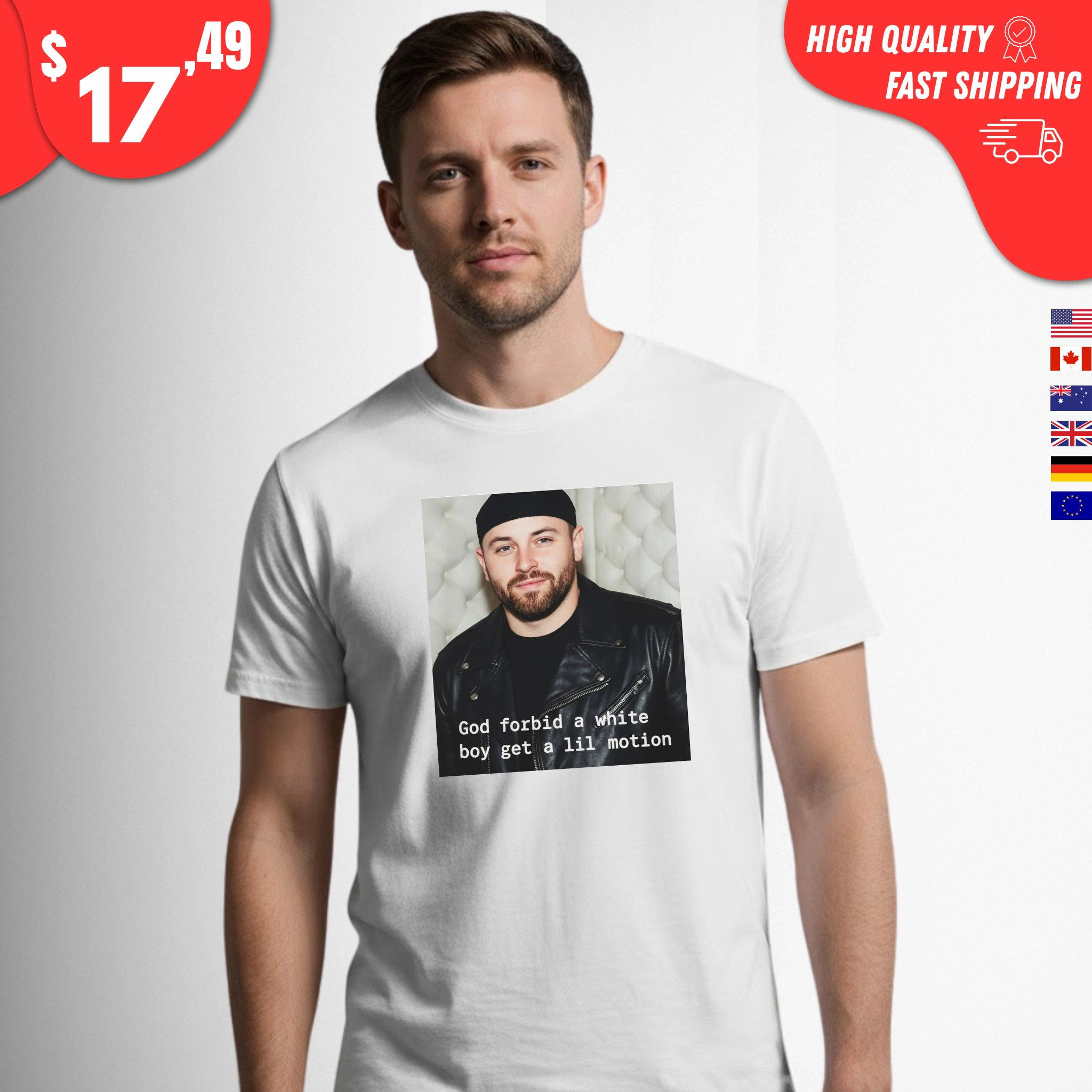 God Forbid a White Boy Get a Lil Motion Baker Mayfield Shirt