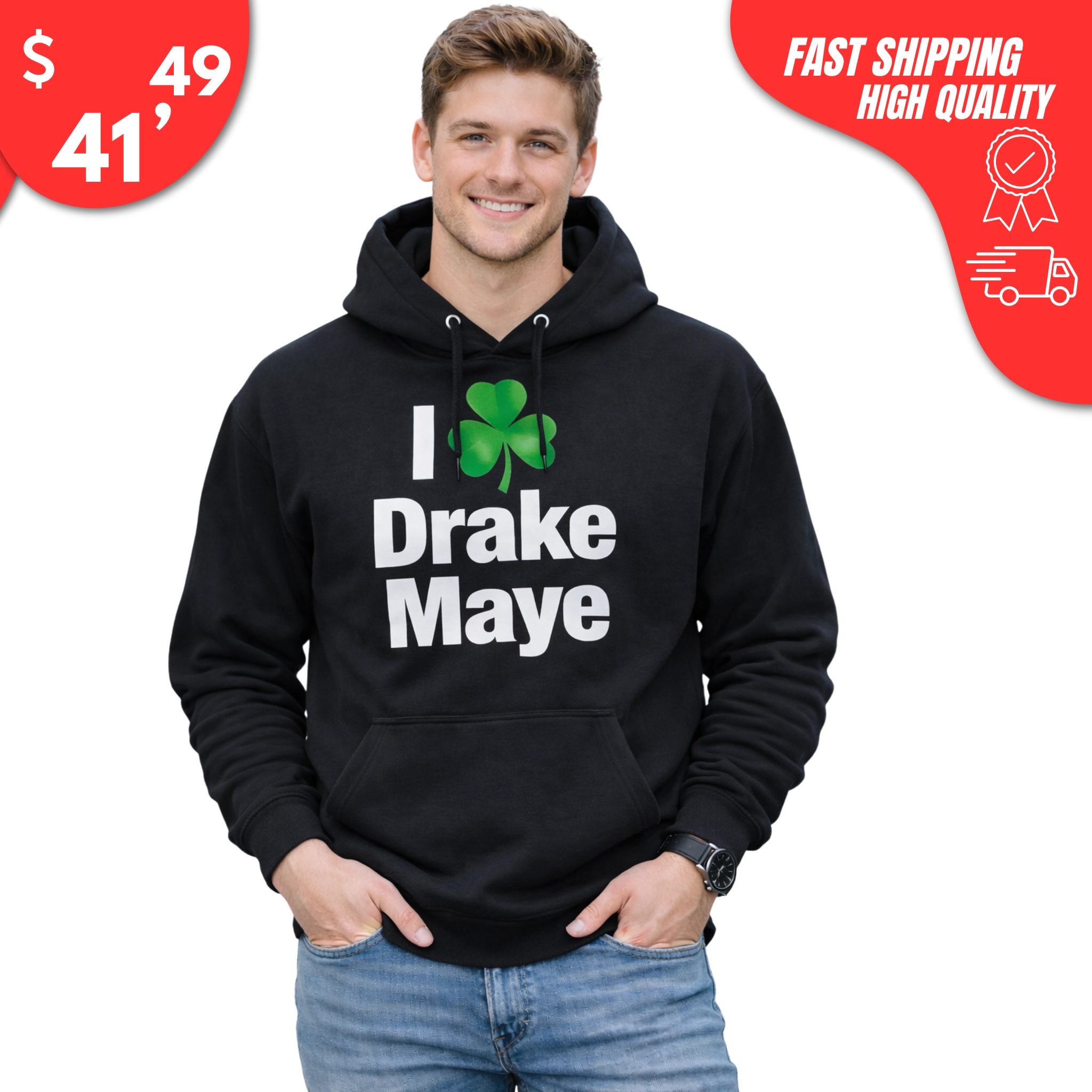 I Love Drake Maye Hoodie