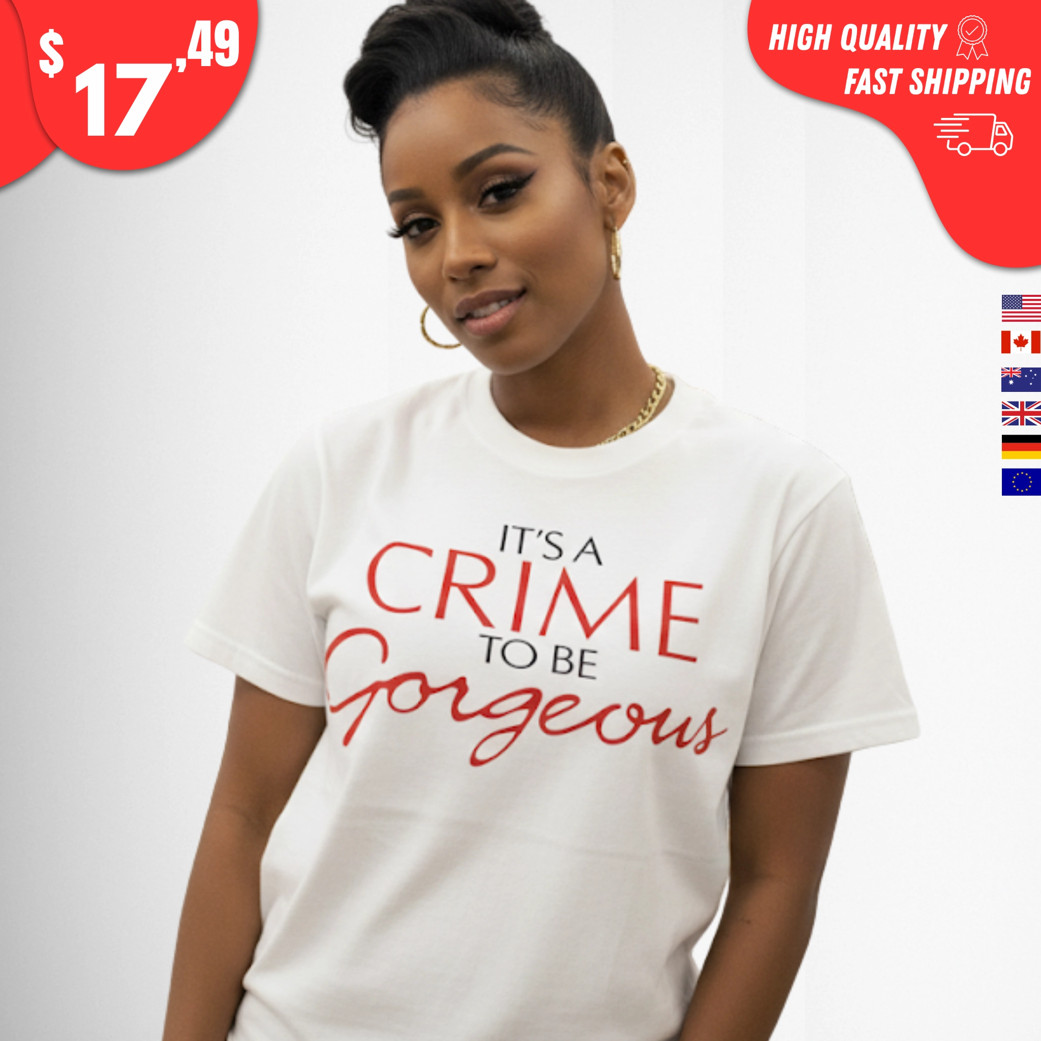 It’s a Crime to Be Gorgeous Shirt
