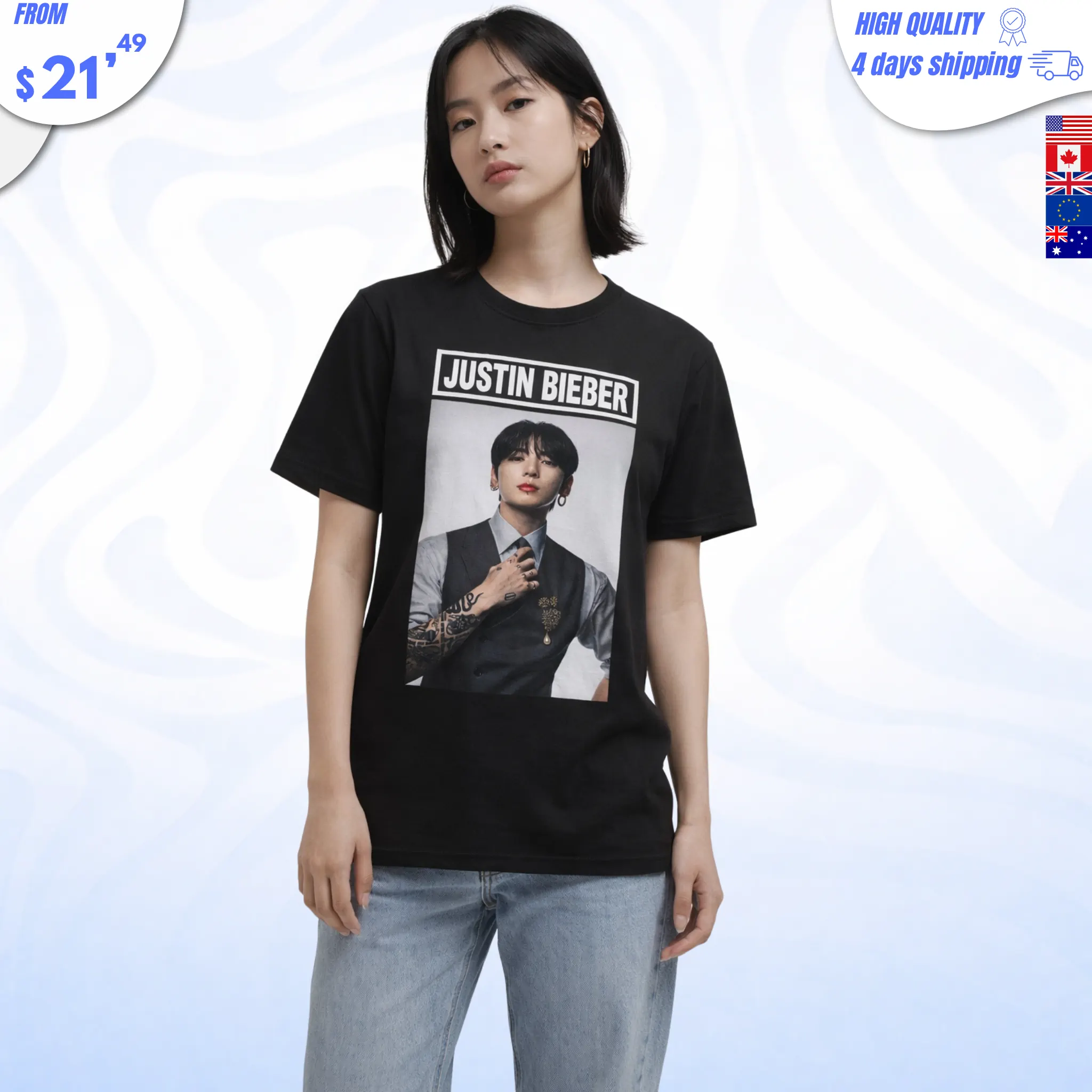 Justin Bieber Jungkook Shirt