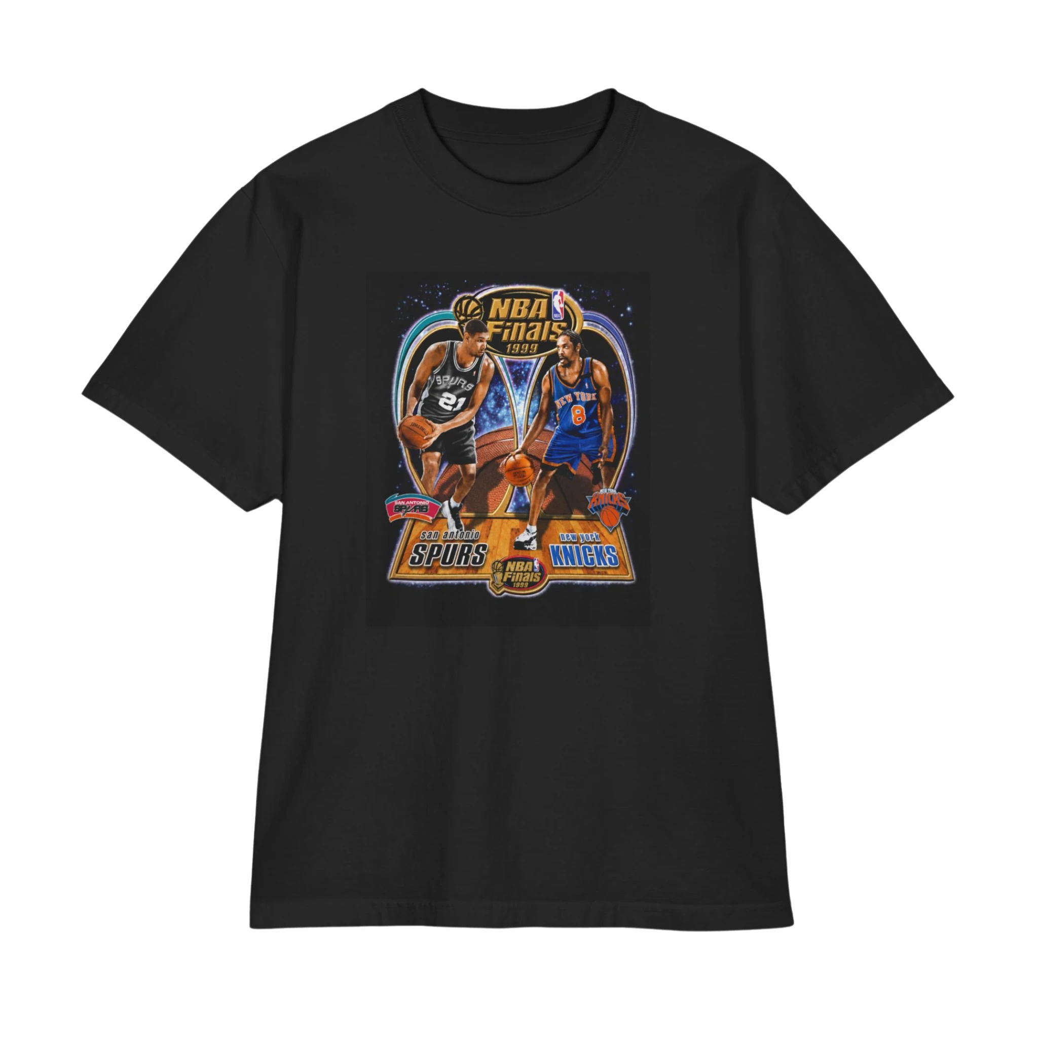 Knick in a 1999 Finals Shirt