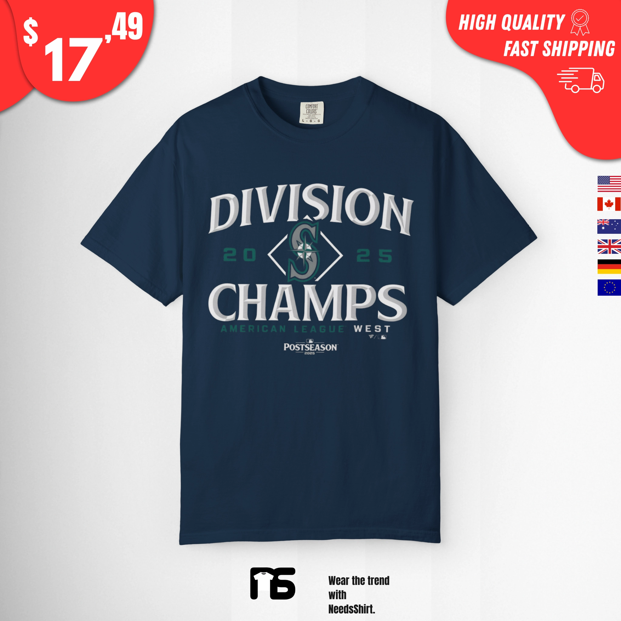 Mariners Division Champs 2025 Shirt