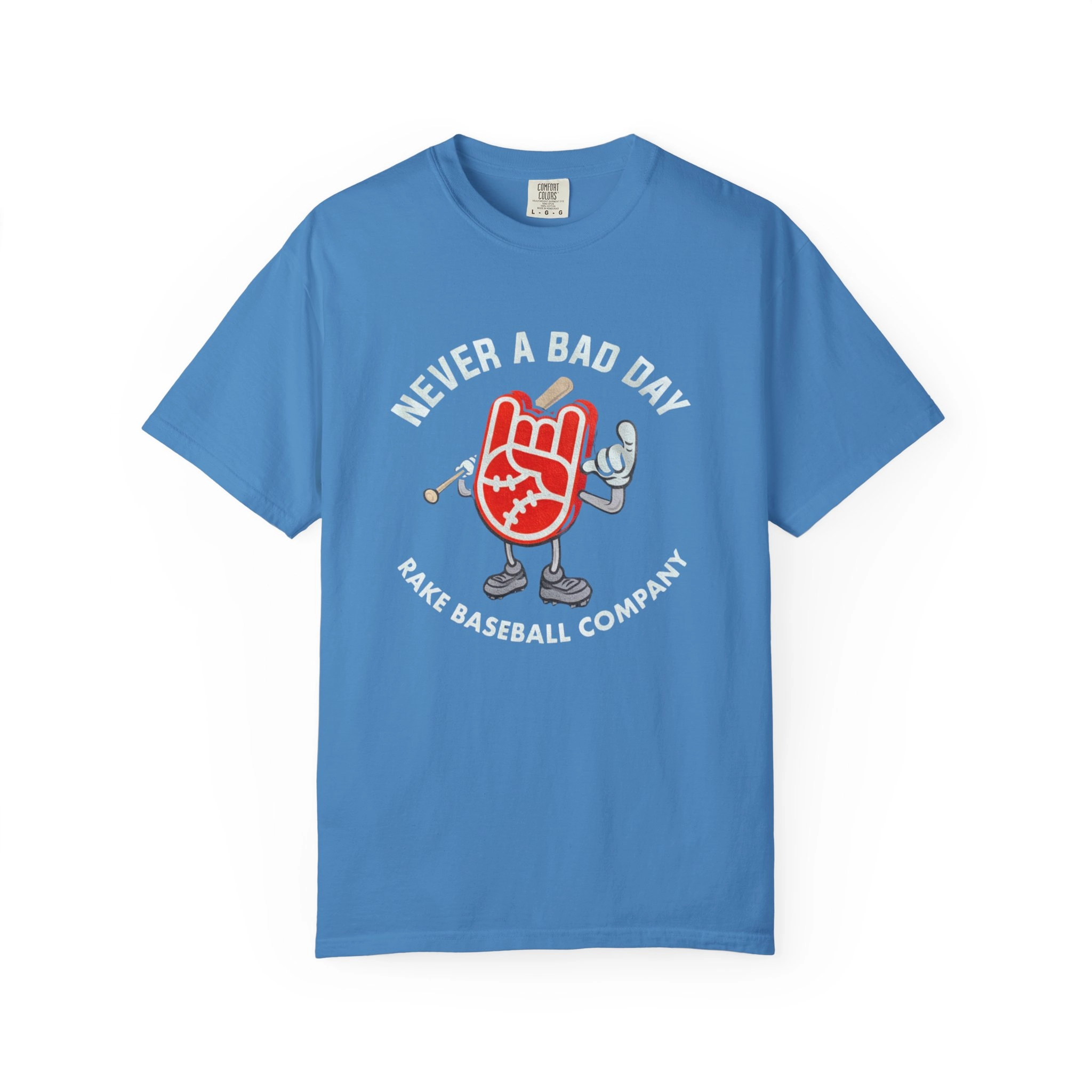 Never A Bad Day Rake Baseball Company Shirt