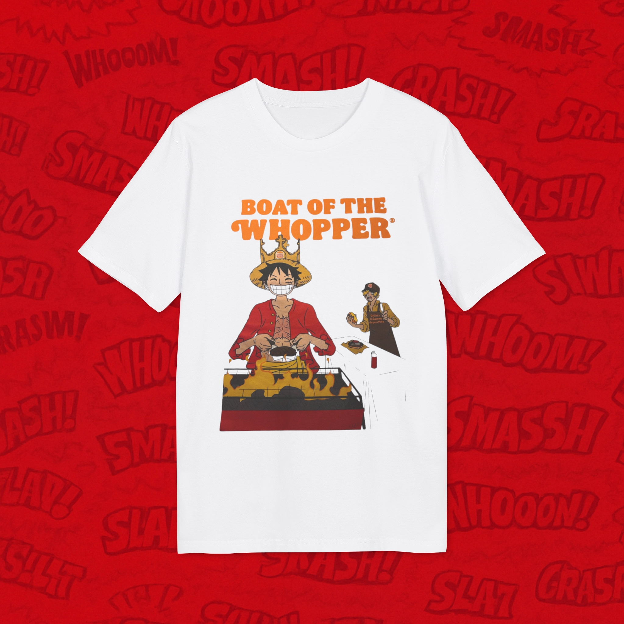 One Piece Luffy Burger King Shirt
