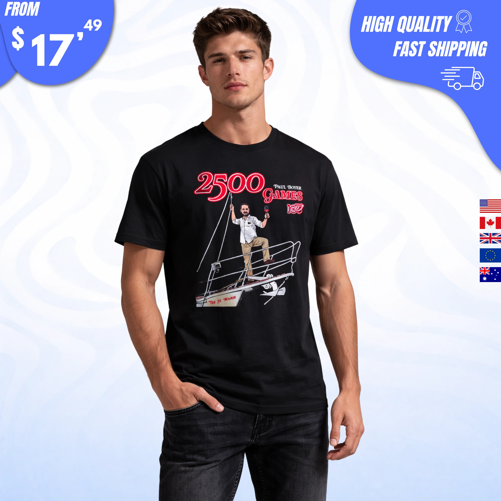 Paul Boyer 2500 Game Shirt