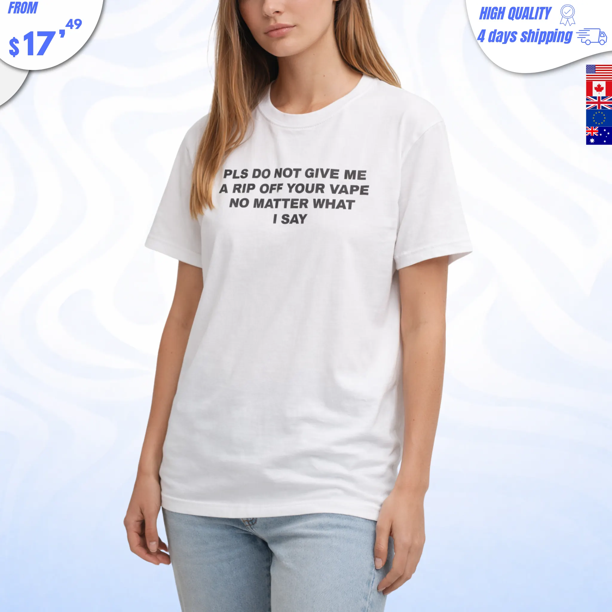 Please Do Not Give Me a Rip Off Your Vape No Matter What I Say Shirt