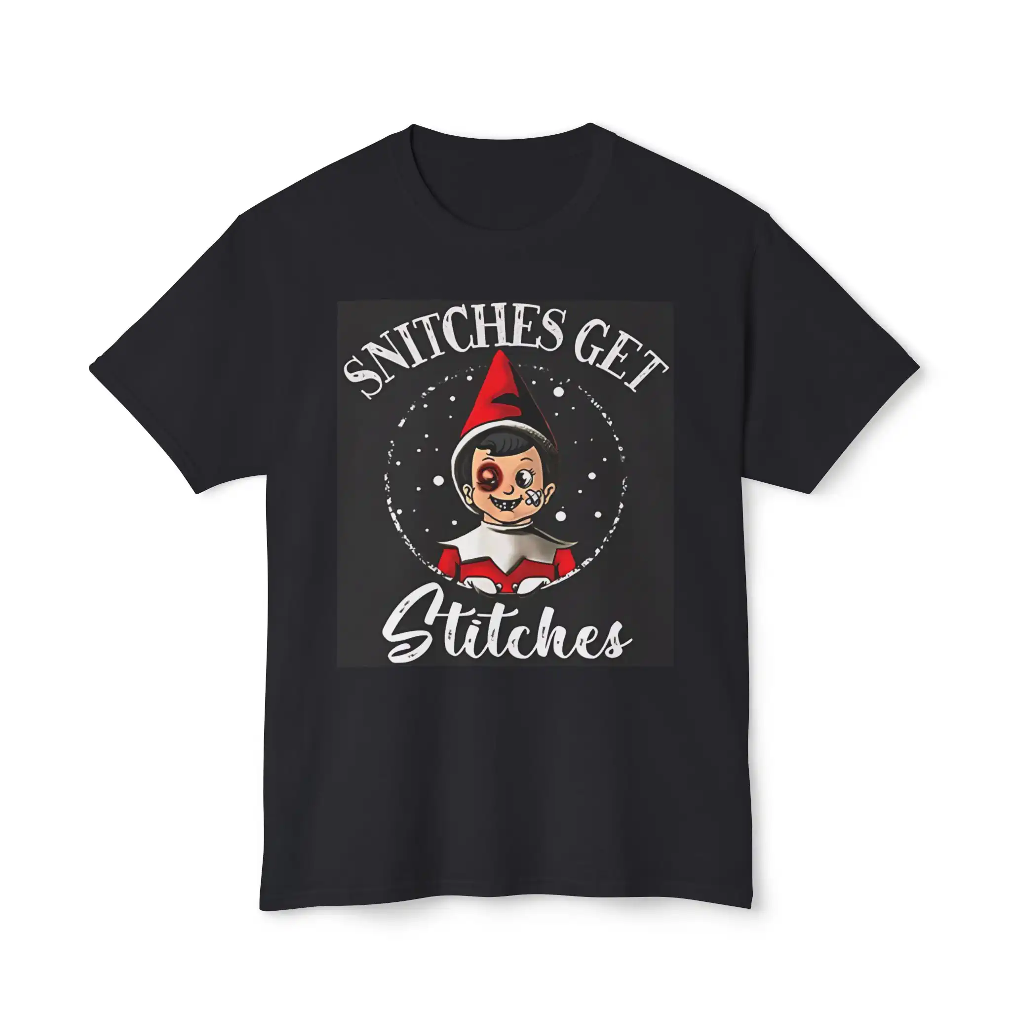Snitches Get Stitches The Elf Xmas t Shirt