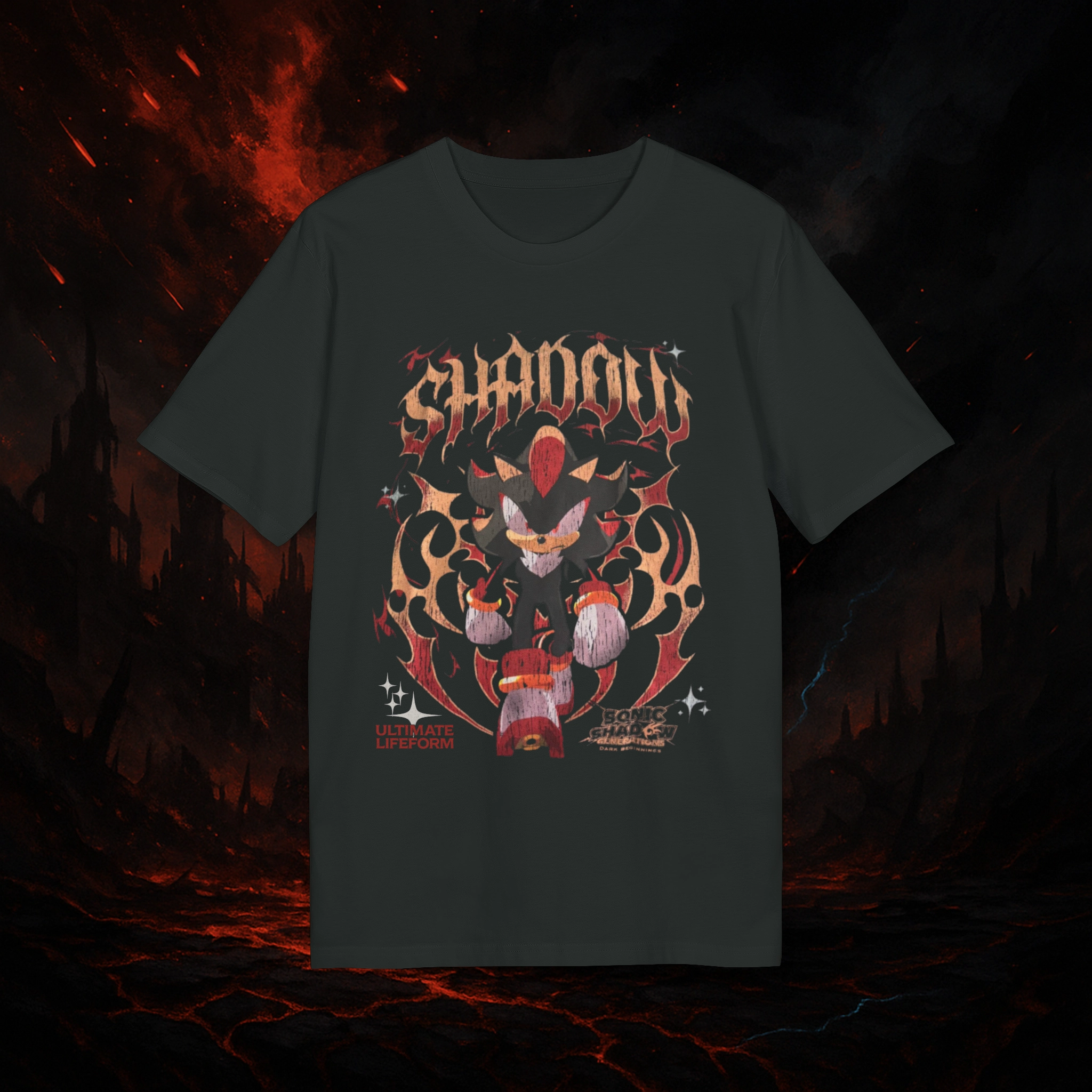 Sonic Shadow The Hedgehog Flamecore Edition Shirt