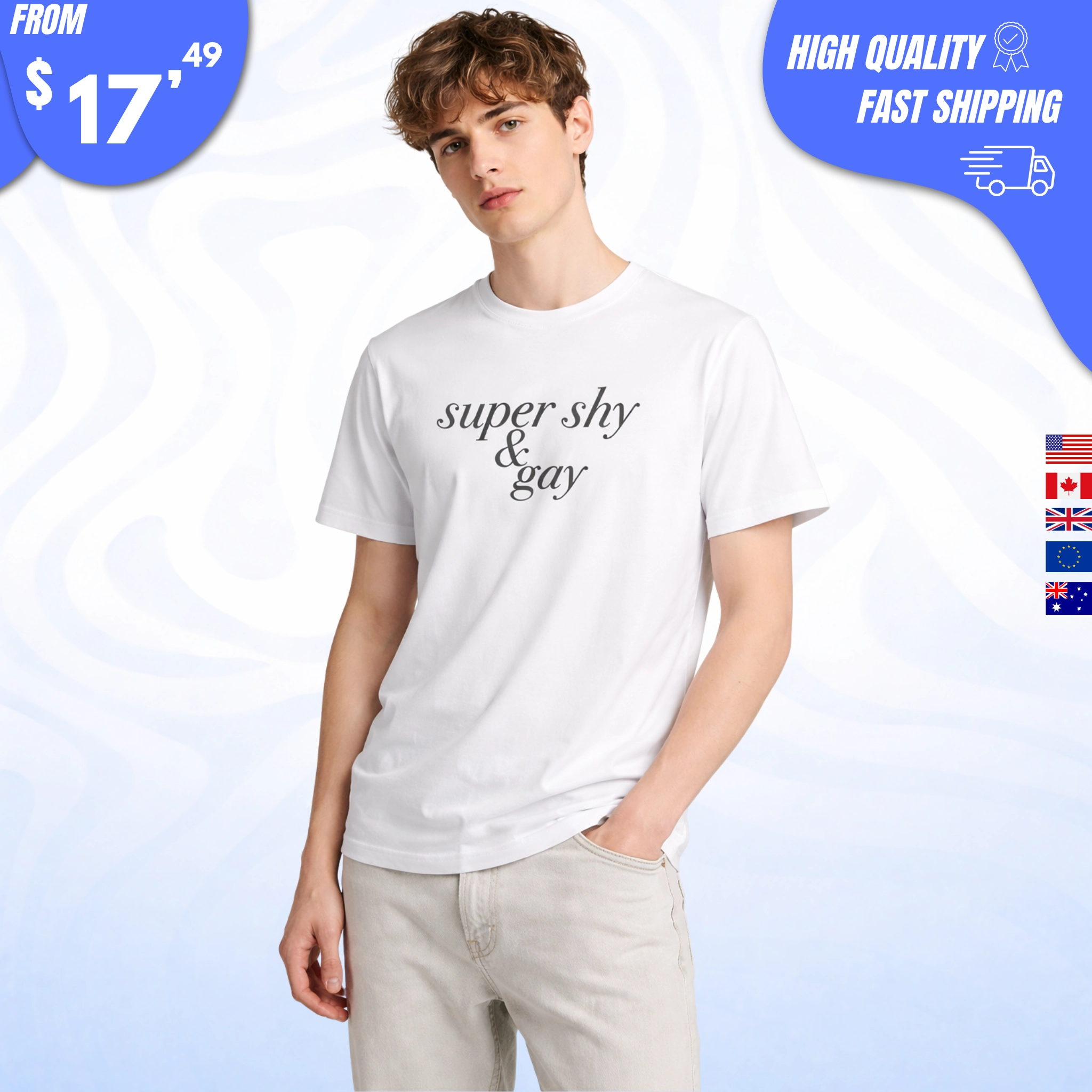 Super Shy and Gay LGBTQ Shirt