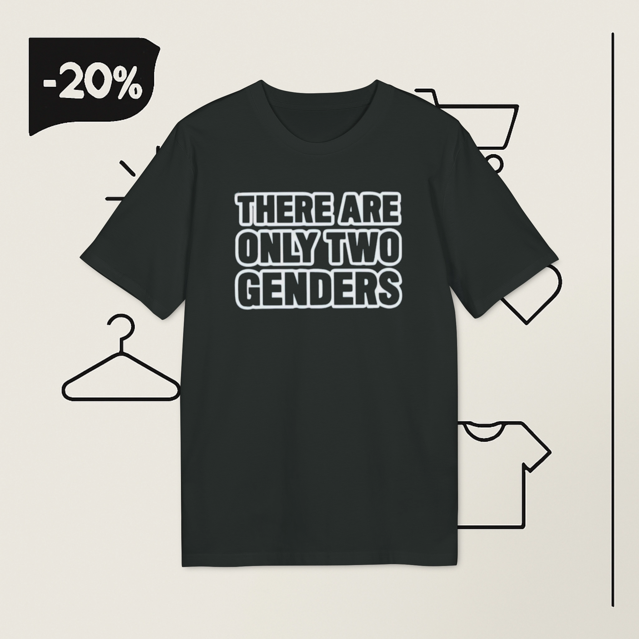 there are only two genders Student shirt