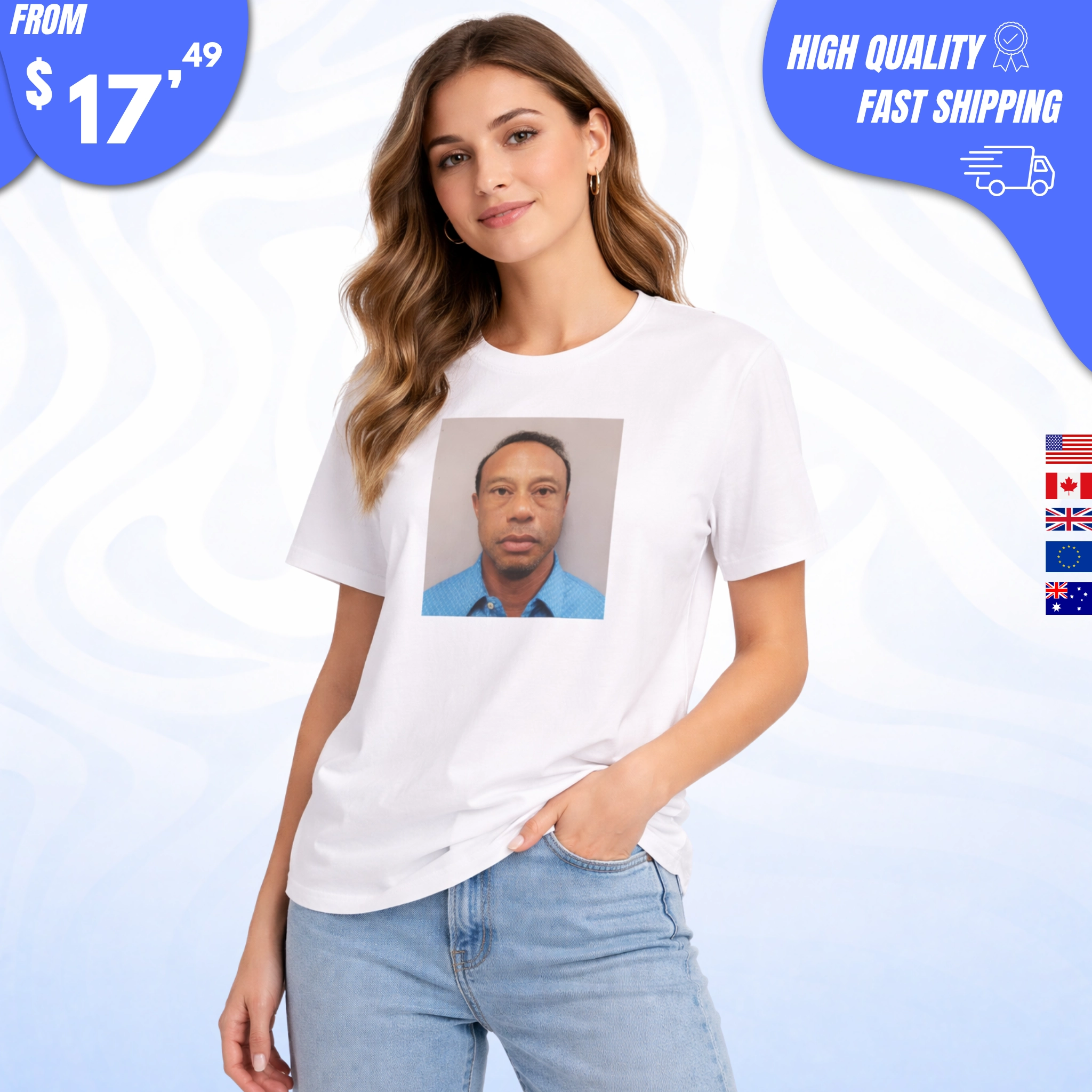 Tiger Woods Mugshot 2026 Shirt