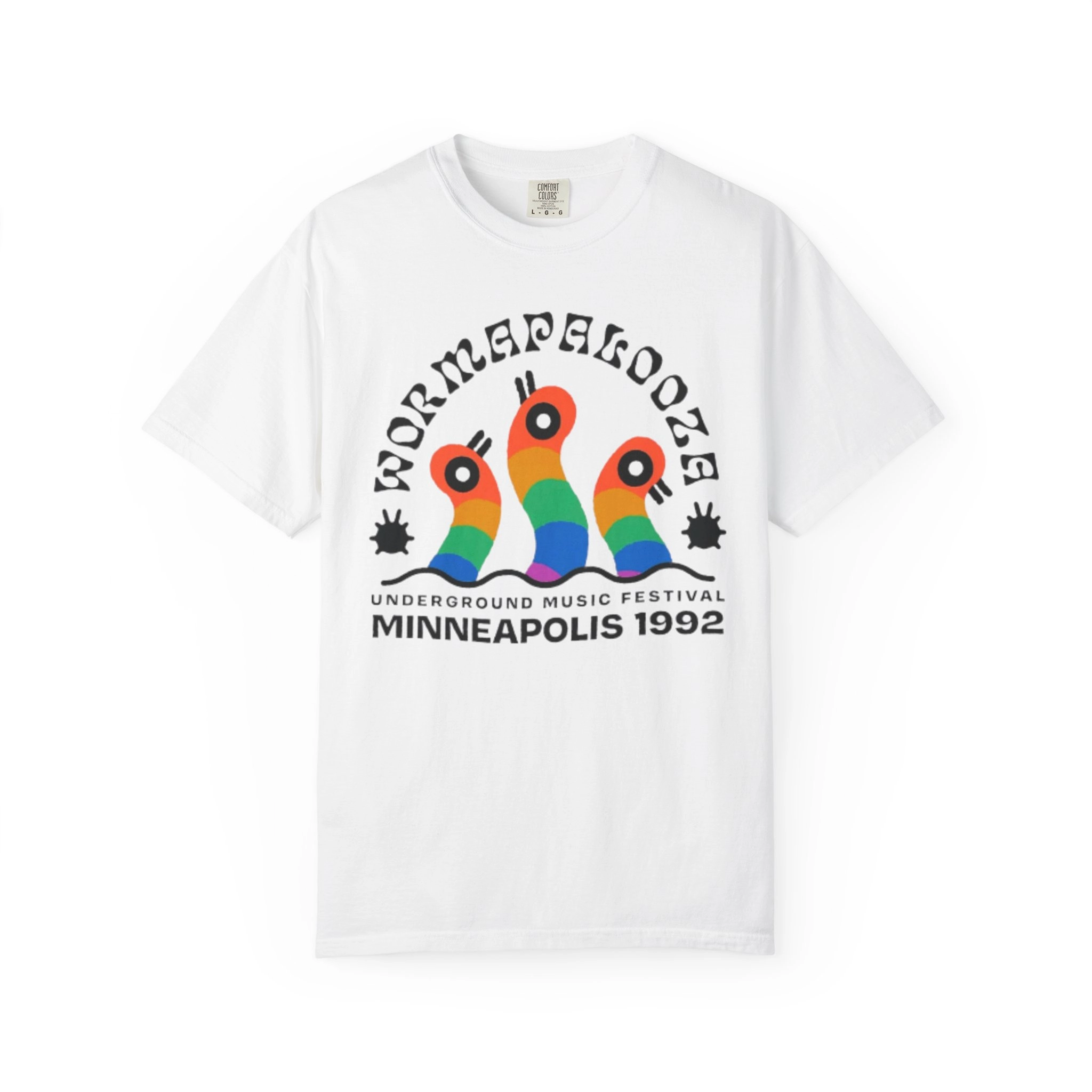 Wormapalooza Underground Music Festival Minneapolis 1992 Shirt